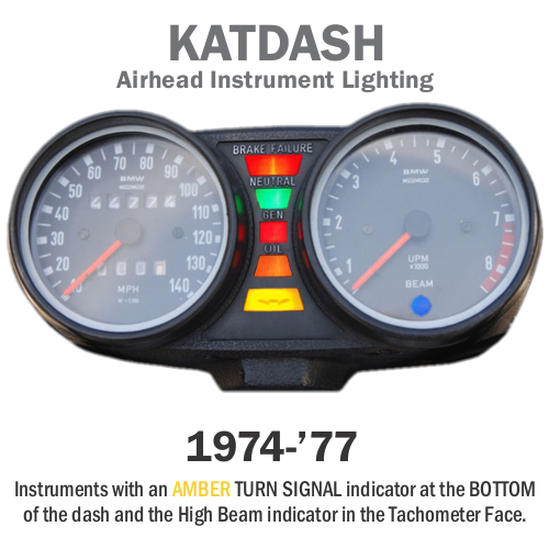 KATDASH LED Instrument Lighting System for 1974'77 Airheads Bob's BMW
