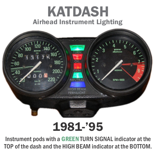 KATDASH LED Instrument Lighting System for 1981'95 Airheads Bob's BMW